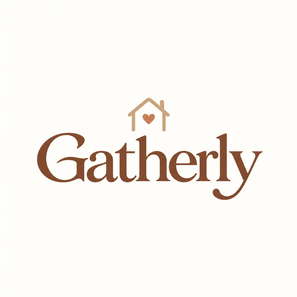 Gatherly house and heart logo